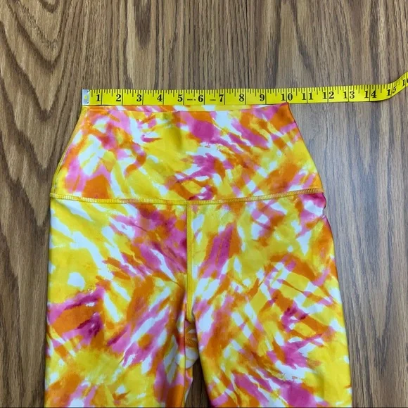 NEW Carbon38 Printed High Rise 7/8 Legging In Multi Tie Dye - Picture 7 of 11